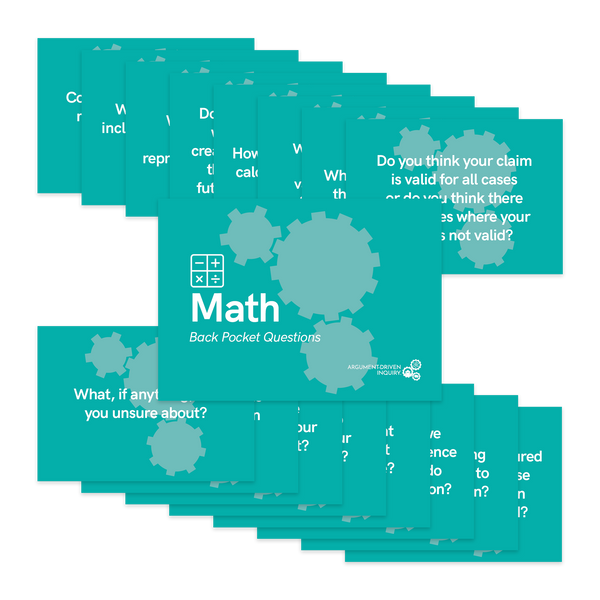 Math Back Pocket Question Cards - ADI Store