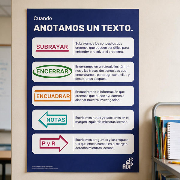 Annotating Text Poster (Spanish)