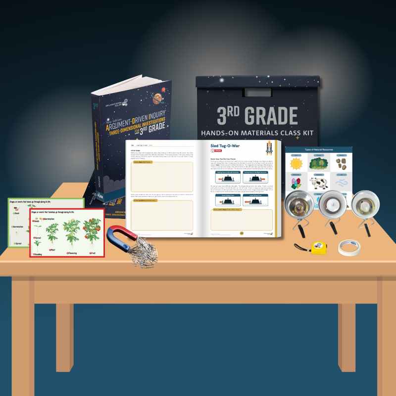 3rd Grade NGSS, ADI Science Class Bundle (Teacher Book + Workbooks + Hands-On Kits)