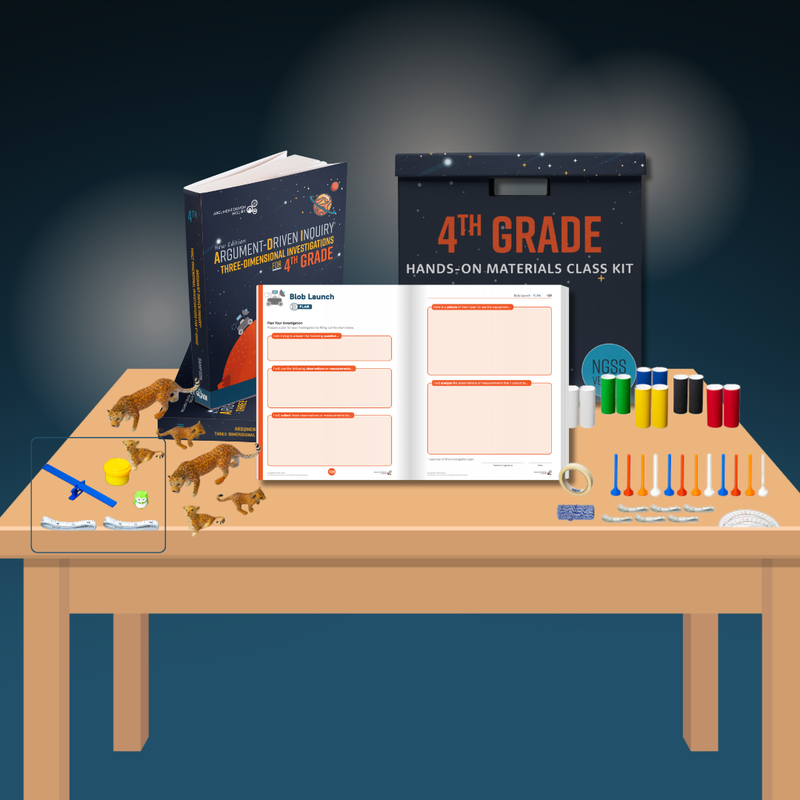 4th Grade NGSS, ADI Science Class Bundle (Teacher Book + Workbooks + Hands-On Kits)