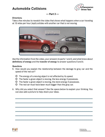 Phenomenon-Driven Tasks for 4th Grade Science, Vol. 1 (NGSS)