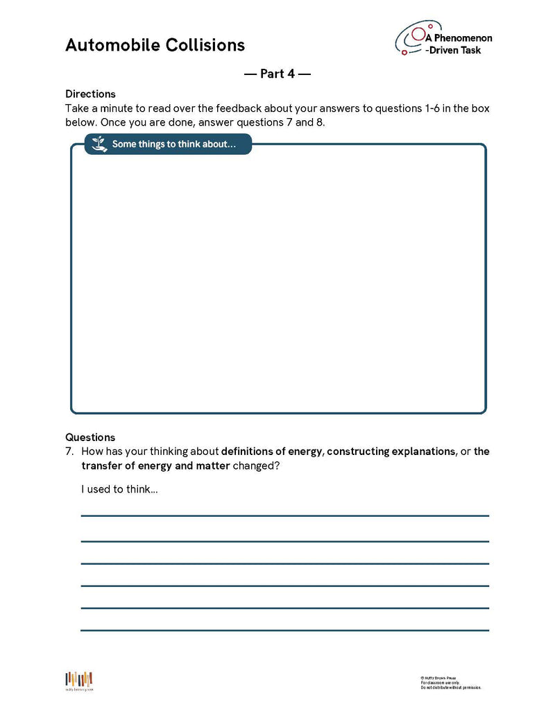 Phenomenon-Driven Tasks for 4th Grade Science, Vol. 1 (NGSS)