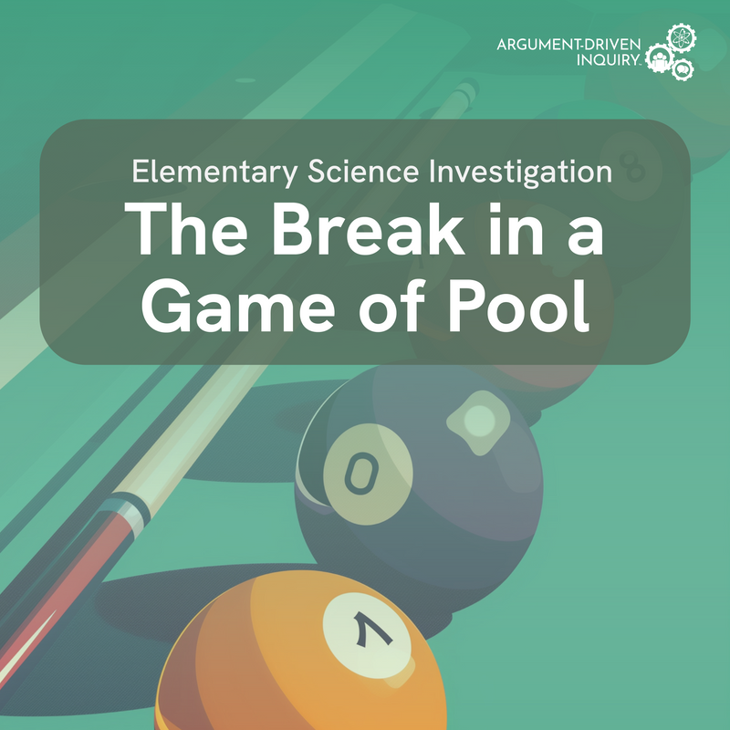 The Break in a Game of Pool Investigation Kit