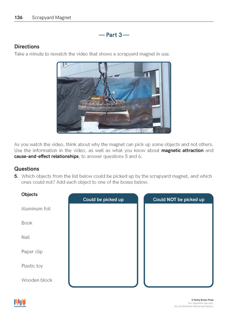 Phenomenon-Driven Tasks for 3rd Grade Science, Vol. 1