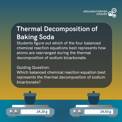 Thermal Decomposition of Baking Soda Investigation Kit