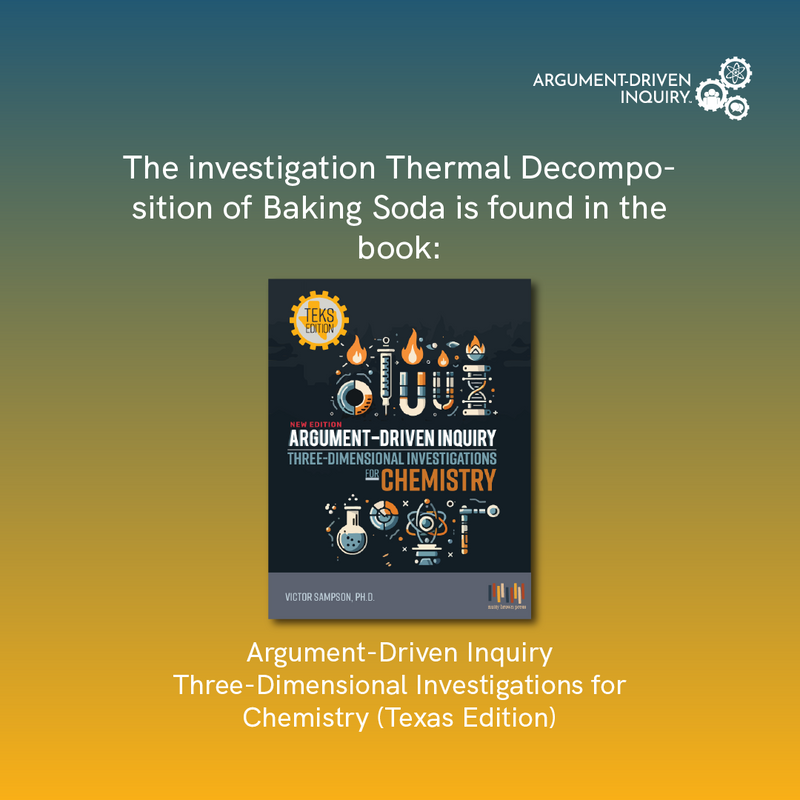 Thermal Decomposition of Baking Soda Investigation Kit