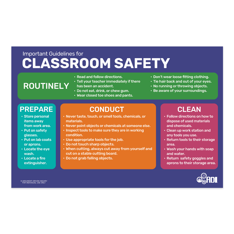 Classroom Safety Poster