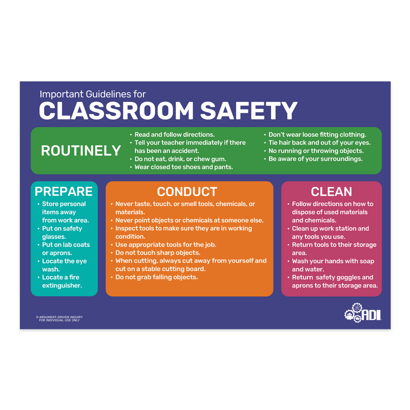 Classroom Safety Poster | ADI Store