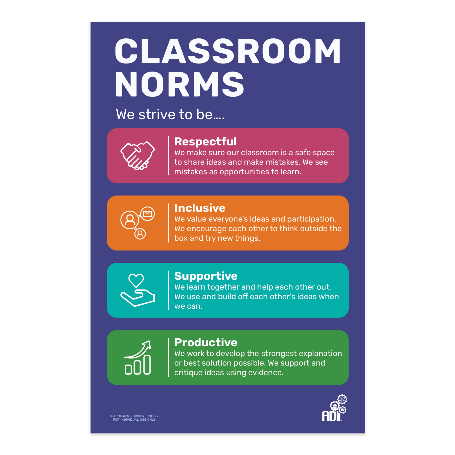 Respect Science Classroom SKU: 20006-25