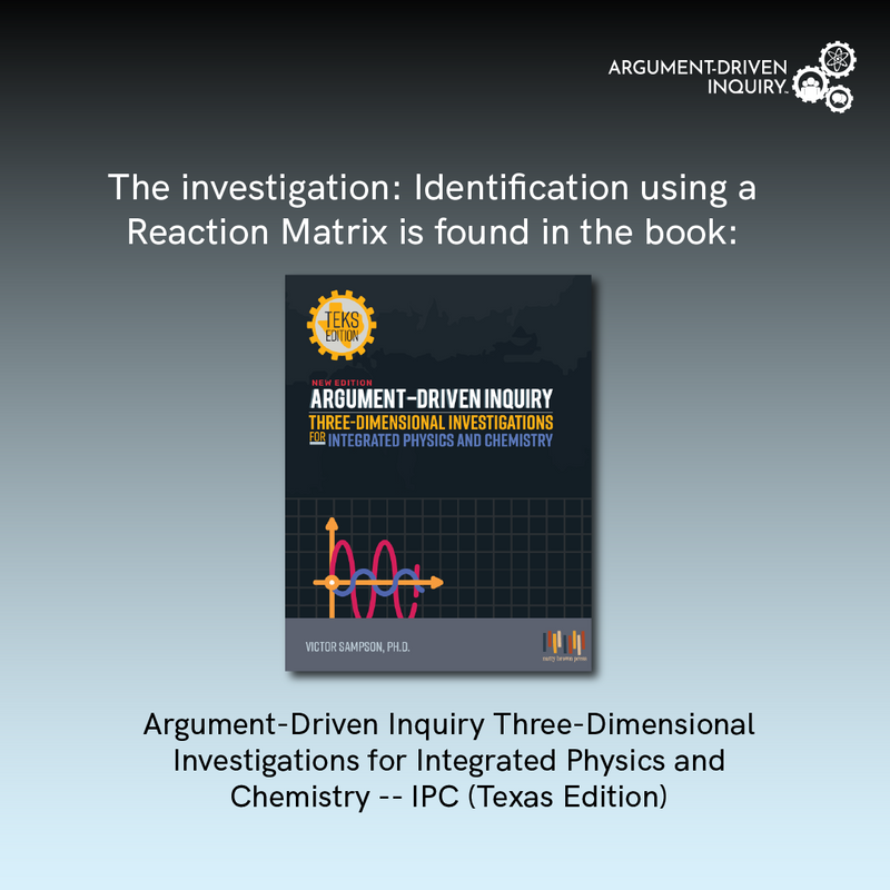 Identification using a Reaction Matrix Investigation Kit