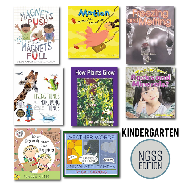 Science Picture Books for ADI Kindergarten Investigations (NGSS Edition)