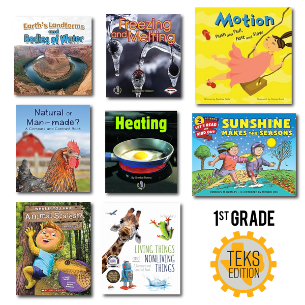 Science Picture Books for ADI 1st Grade Investigations (TEKS Edition)