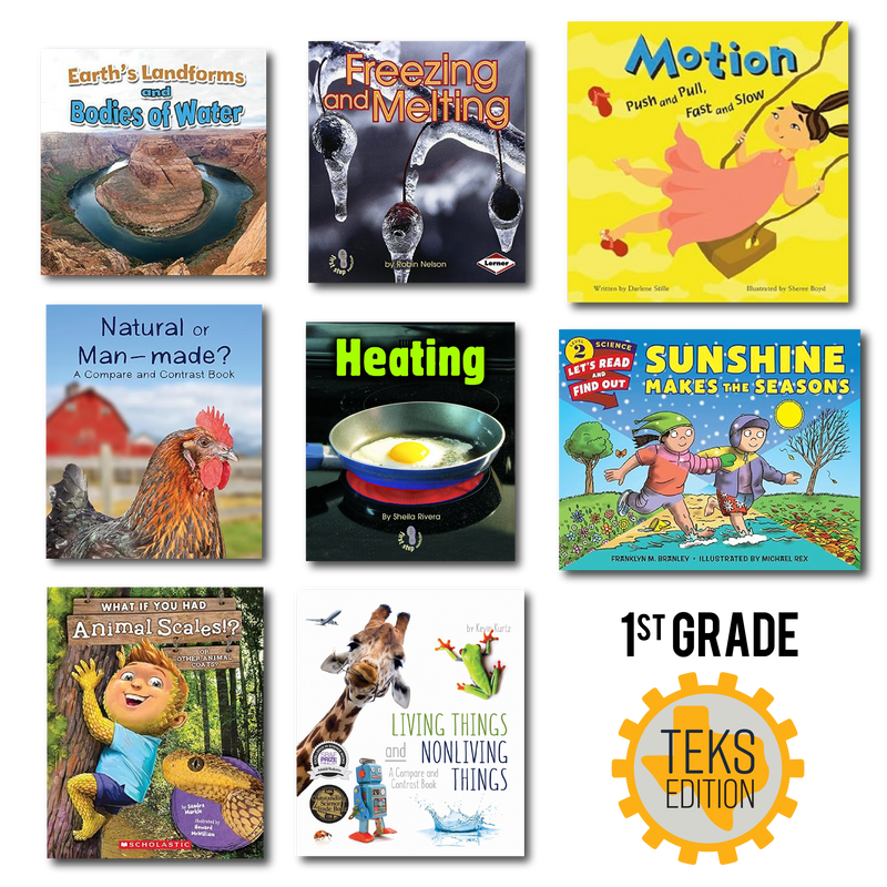 Science Picture Books for ADI 1st Grade Investigations (TEKS Edition)