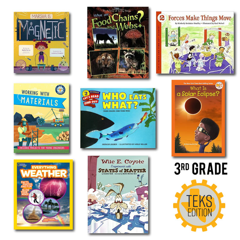 Science Picture Books for ADI 3rd Grade Investigations (TEKS Edition)