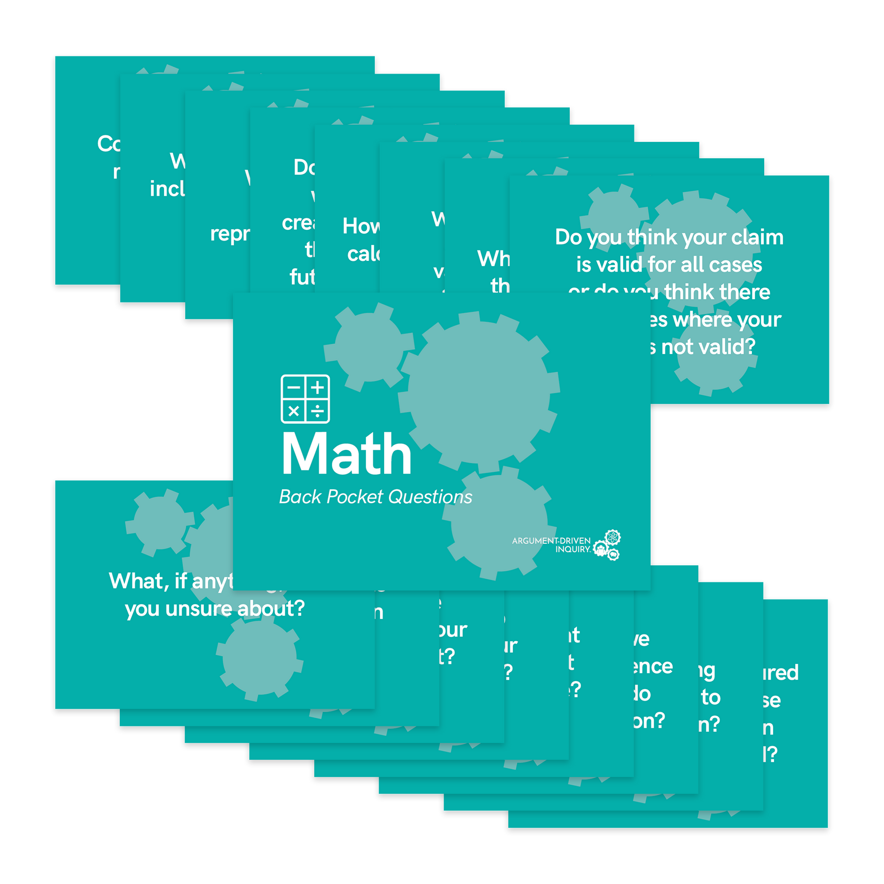 Math Back Pocket Question Cards | ADI Store