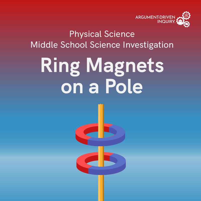 Ring Magnets on a Pole Investigation Kit