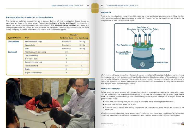 Argument-Driven Inquiry for 3rd Grade Book (Texas Edition)