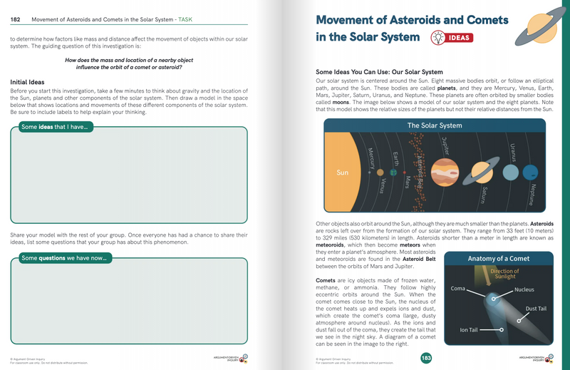 Argument-Driven Inquiry for Middle School Earth and Space Science (NGSS Edition)