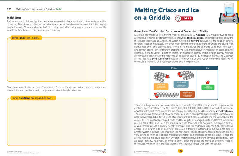 Argument-Driven Inquiry for Middle School Physical Science (NGSS Edition)