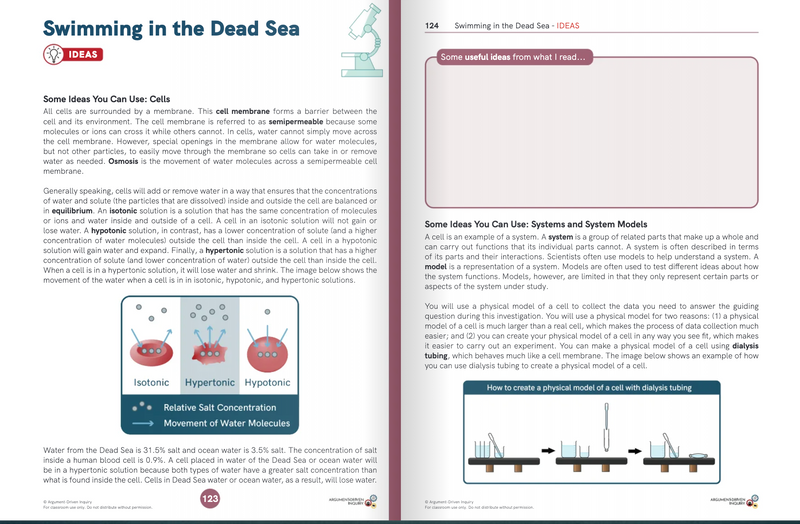 Argument-Driven Inquiry for Biology Book (NGSS Edition)