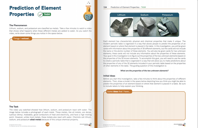 Argument-Driven Inquiry for Chemistry Book (NGSS Edition)