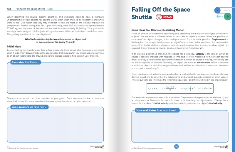 Argument-Driven Inquiry for Physics Book (Texas Edition)