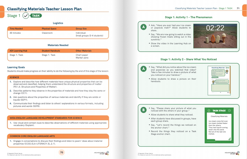 Argument-Driven Inquiry  for 2nd Grade Book (NGSS Edition)