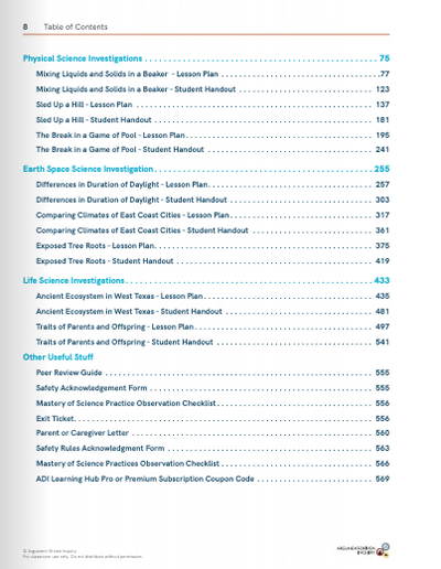 Argument-Driven Inquiry for 4th Grade (NGSS Edition)