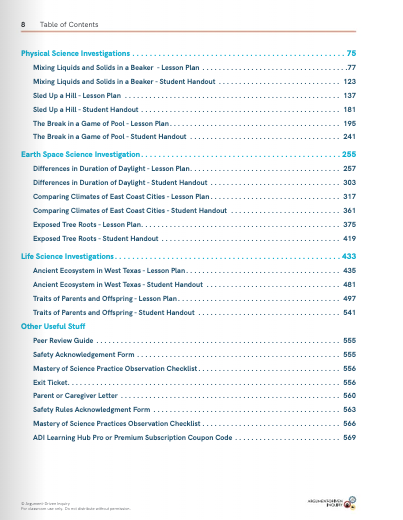 Argument-Driven Inquiry for 4th Grade (NGSS Edition)