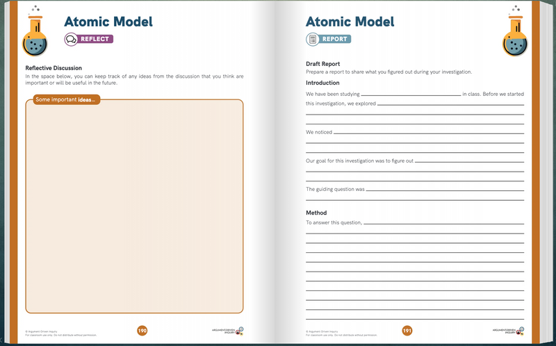Chemistry Student Workbooks Pack of 6 (NGSS Edition)