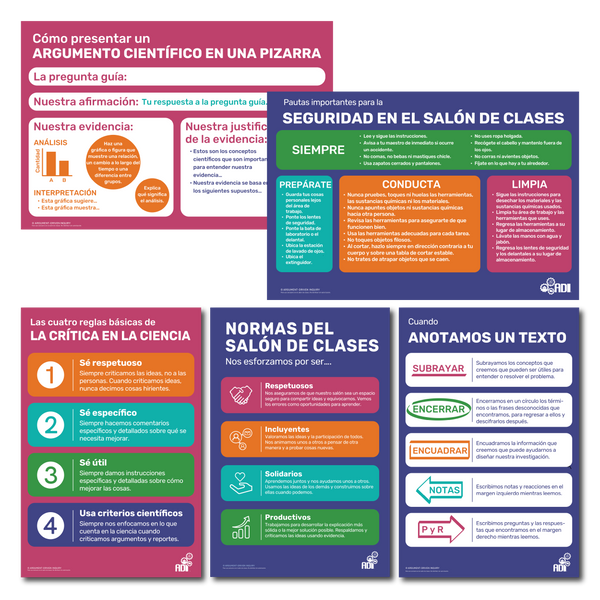 Complete Spanish Poster Set (5 Posters)