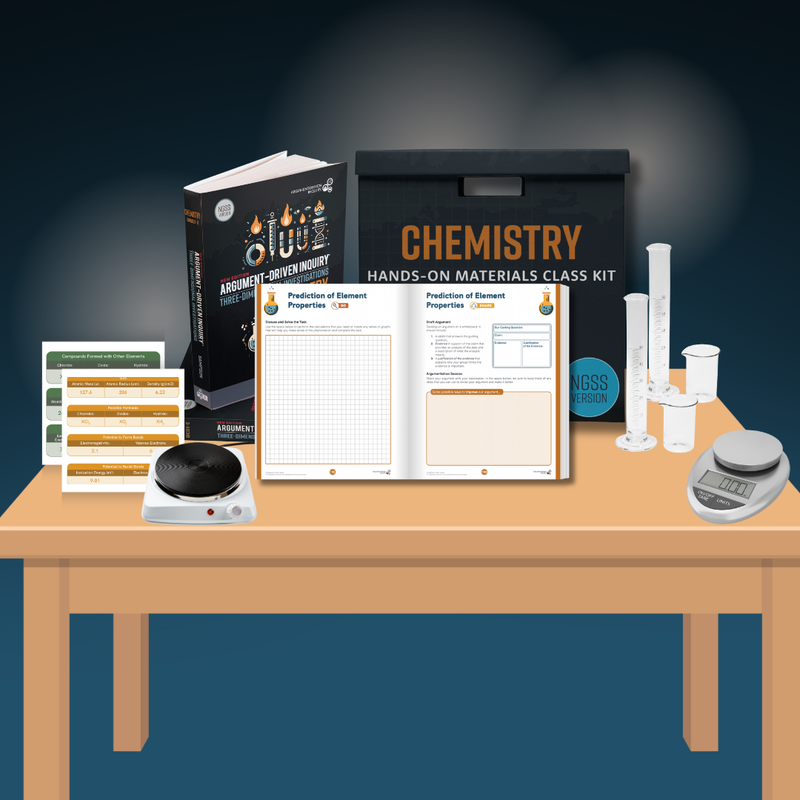 Chemistry NGSS ADI Science Class Bundle (Teacher Book + Workbooks + Hands-On Kits)