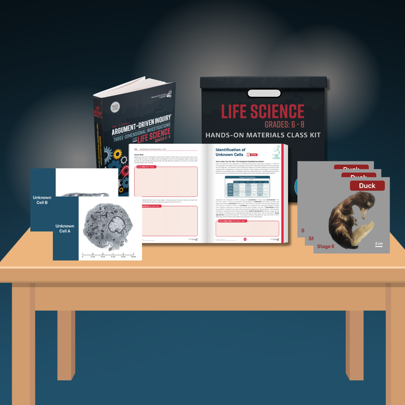Life Science for Grades 6 - 8, ADI Science Class Bundle (Teacher Book + Workbooks + Hands-On Kits)