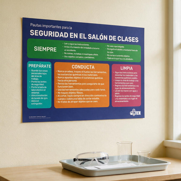 Classroom Safety Poster (Spanish)