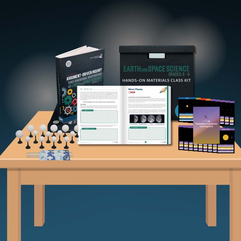 Earth and Space Science for Grades 6 - 8, ADI Science Class Bundle (Teacher Book + Workbooks + Hands-On Kits)