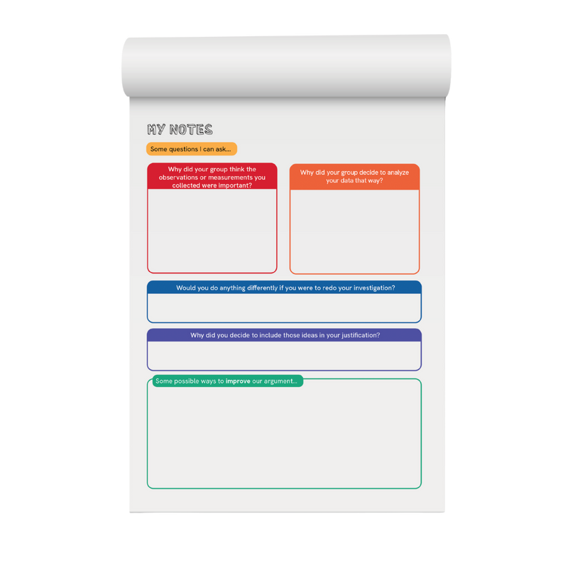 Argumentation Session Notepad for Students
