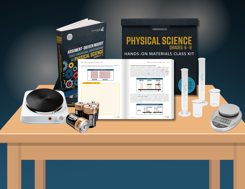 Physical Science for Grades 6 - 8, ADI Science Class Bundle (Teacher Book + Workbooks + Hands-On Kits)