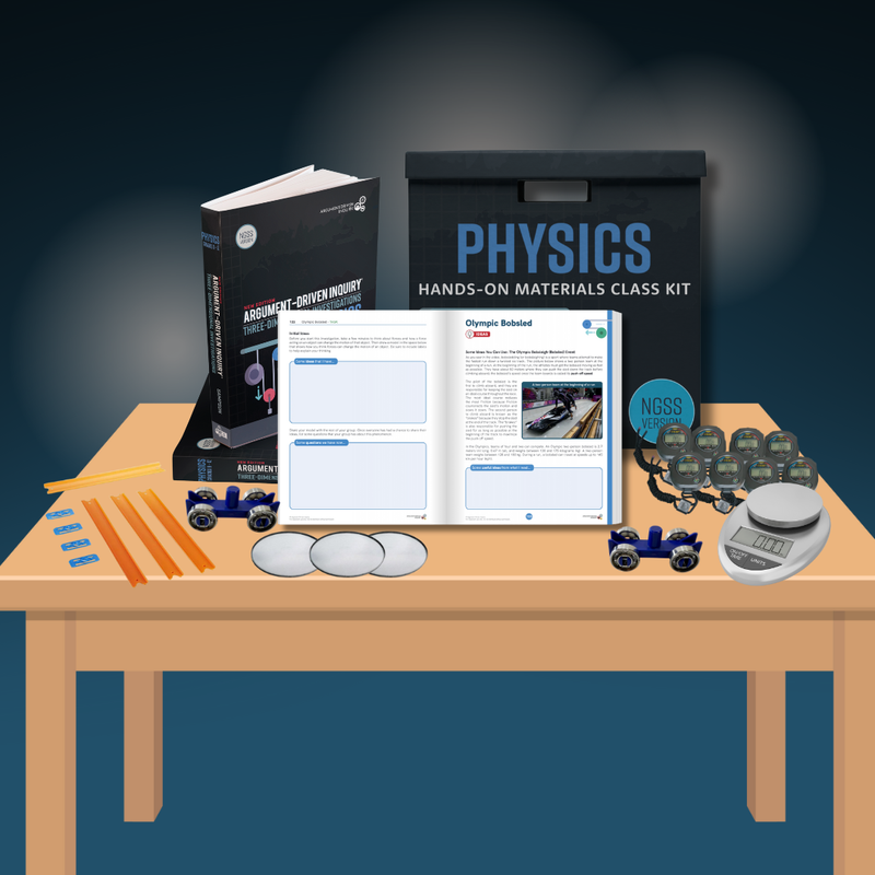 Physics NGSS ADI Science Class Bundle (Teacher Book + Workbooks + Hands-On Kits)